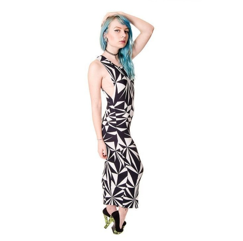 Killstar fractal maxi dress